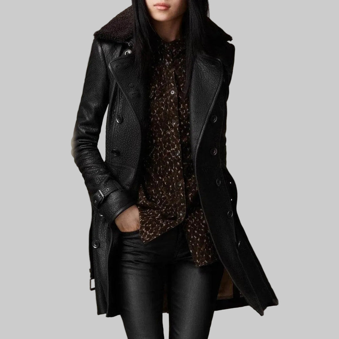 Structured Double-Breasted Coat