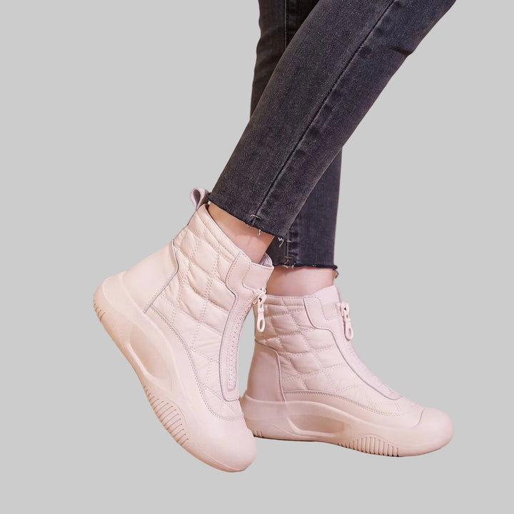 Women's Fur-Lined Quilted Snow Boots